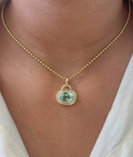 Tourmaline Mix Diamond Pendant