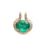 Emerald Diamond Pendant