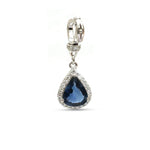 Blue Sapphire Diamond Pendant