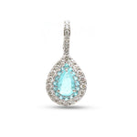 Paraiba Tourmaline Diamond Pendant