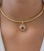 Tourmaline Mix Diamond Pendant