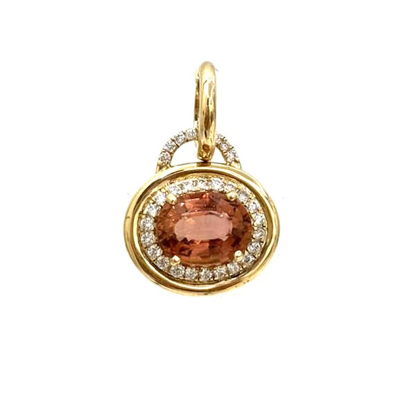 Tourmaline Mix Diamond Pendant