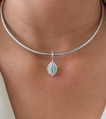 Diamond Paraiba Tourmaline Pendant