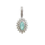 Diamond Paraiba Tourmaline Pendant
