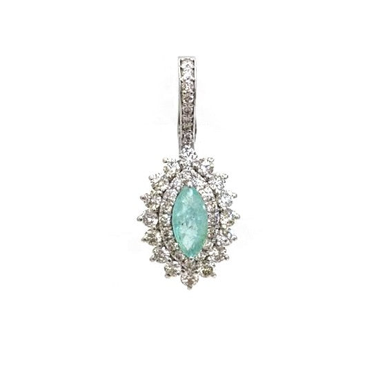 Diamond Paraiba Tourmaline Pendant