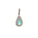 Diamond Paraiba Tourmaline Pendant