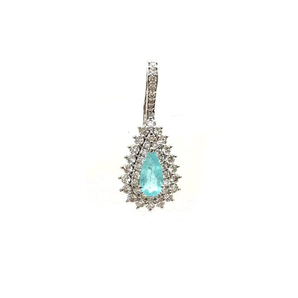 Diamond Paraiba Tourmaline Pendant