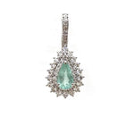 Paraiba Tourmaline Diamond Pendant
