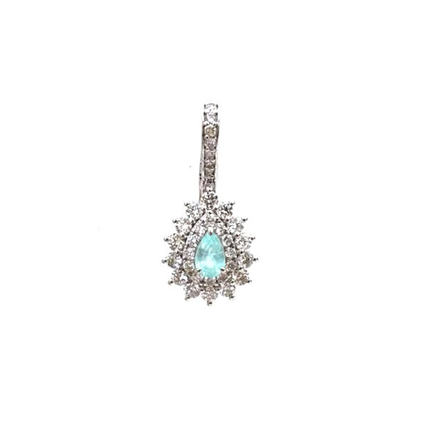 Diamond Paraiba Tourmaline Pendant