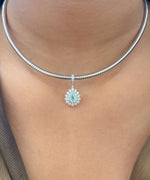 Diamond Paraiba Tourmaline Pendant