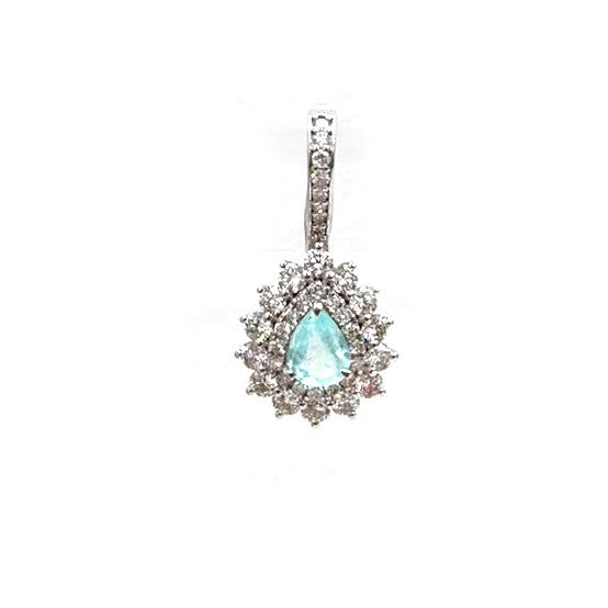 Diamond Paraiba Tourmaline Pendant