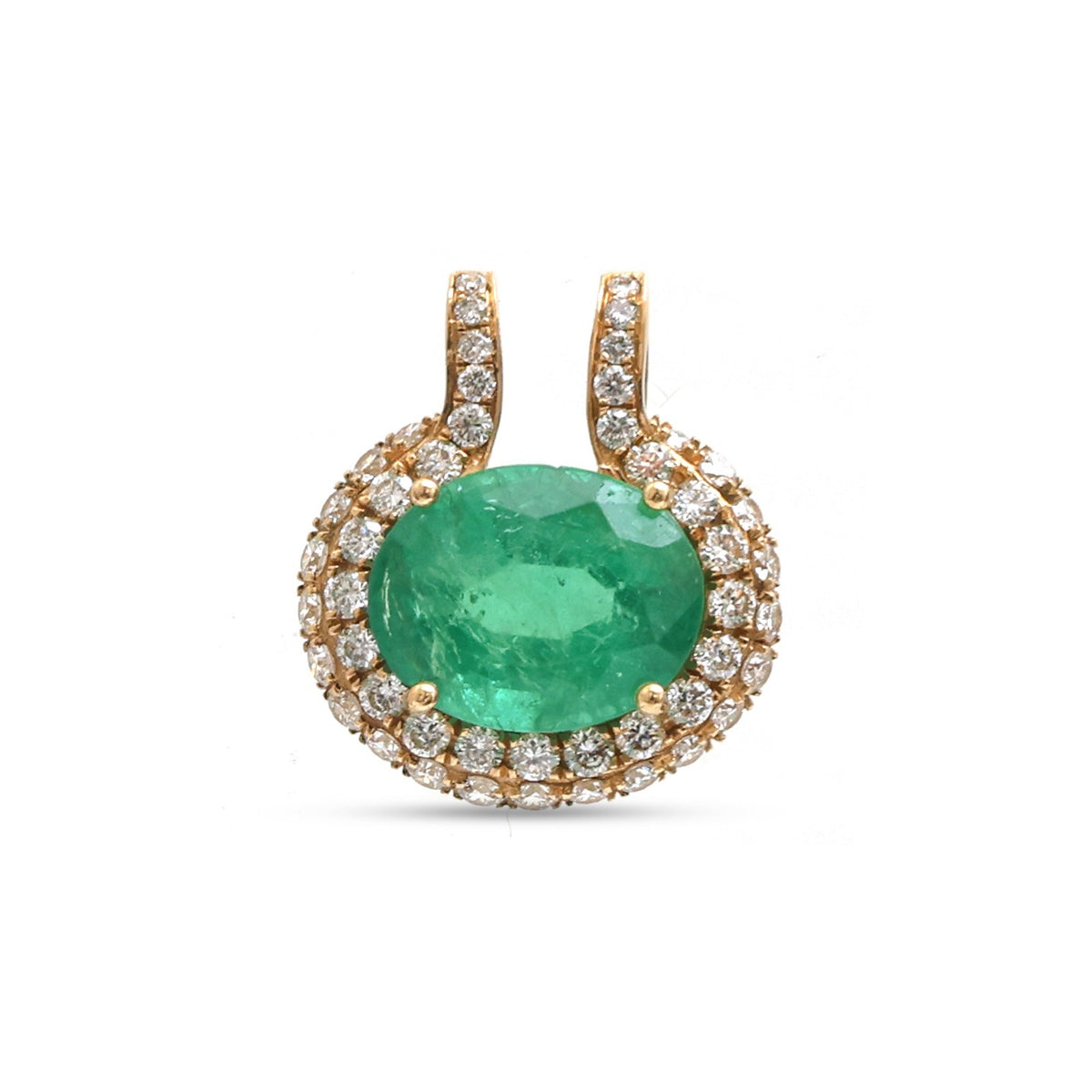 Emerald Diamond Pendant