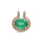 Emerald Diamond Pendant