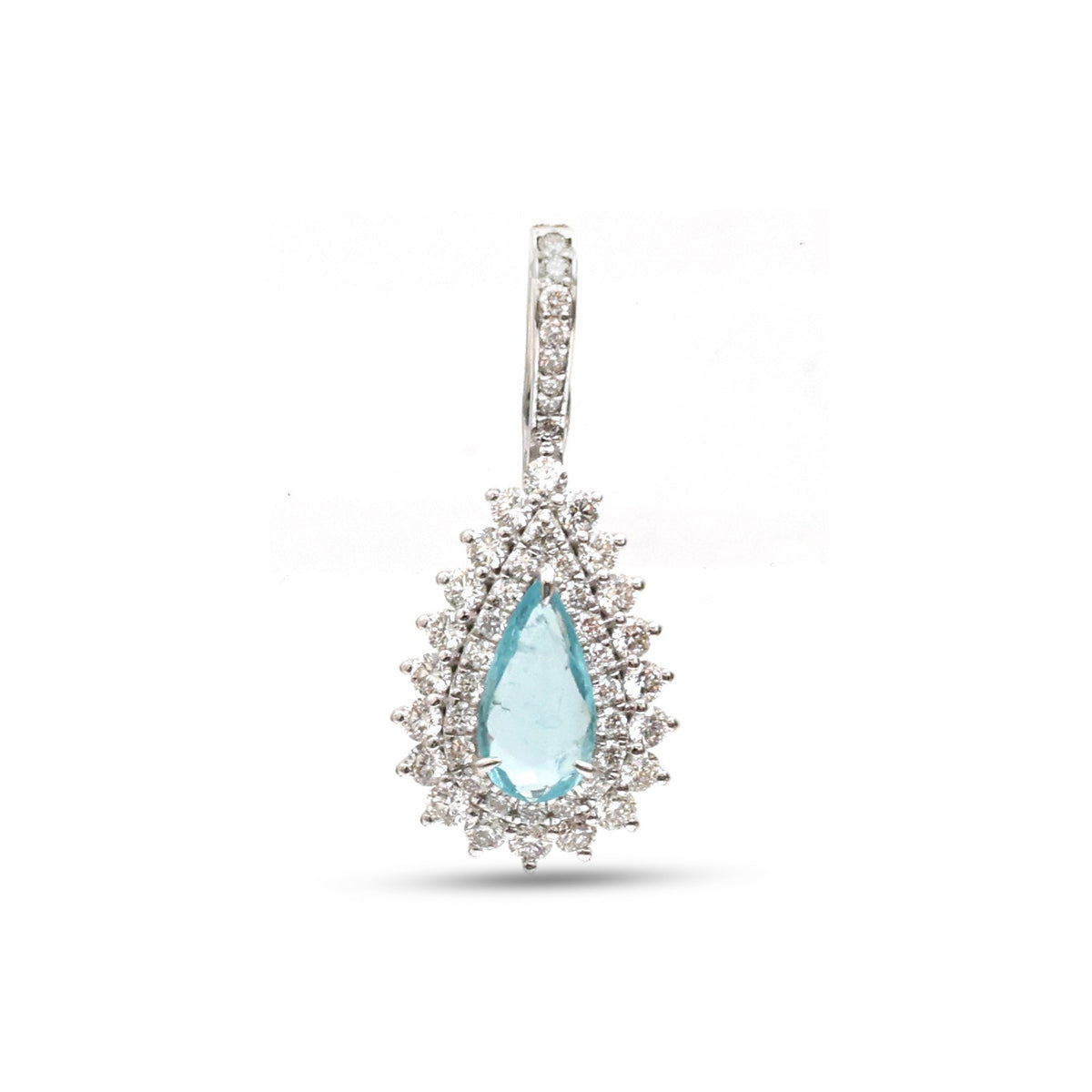Diamond Paraiba Tourmaline Pendant