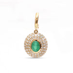 Emerald Diamond Pendant