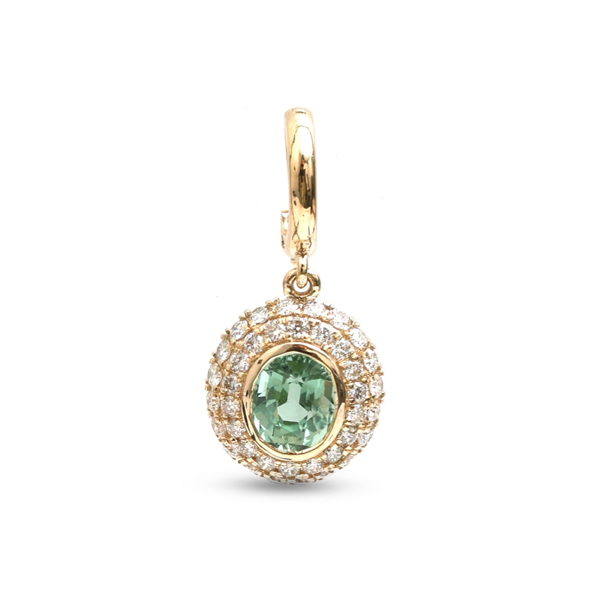 Tourmaline Mix Diamond Pendant