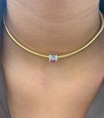 Rainbow Sapphire Diamond Pendant