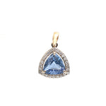 Blue Sapphire Diamond Pendant