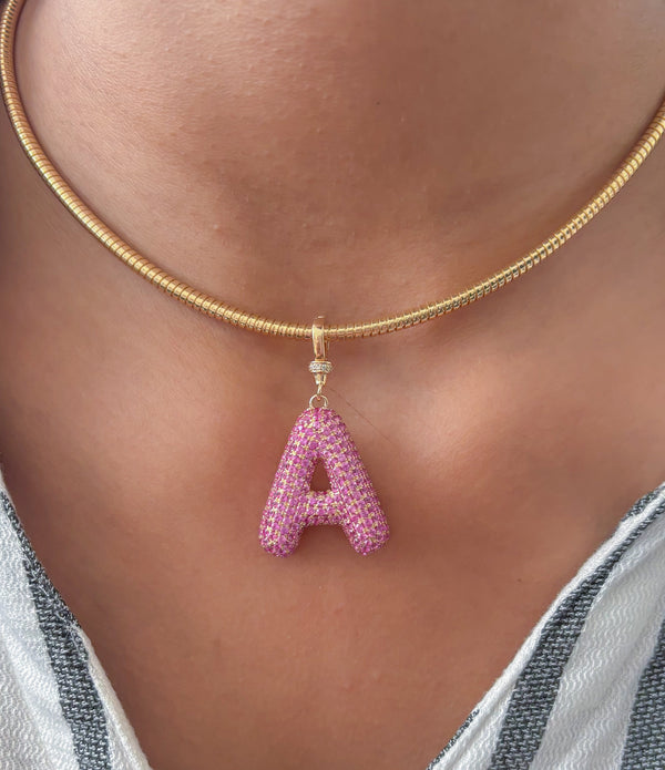 Pink Sapphire Diamond Pendant