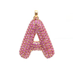 Pink Sapphire Diamond Pendant