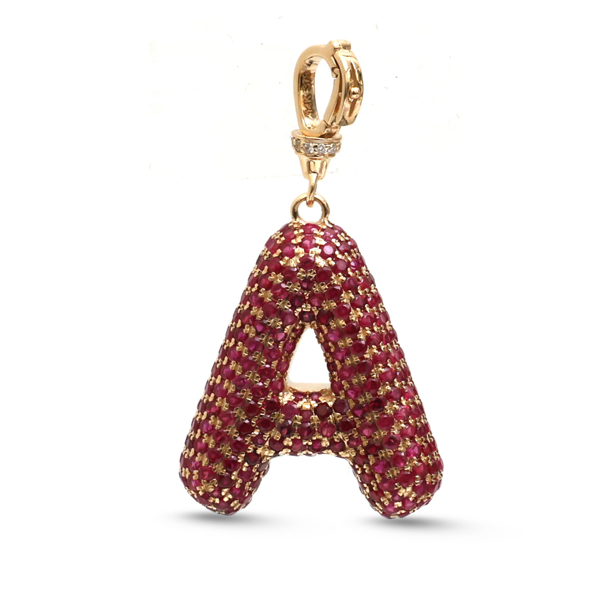 Pink Sapphire Diamond Pendant