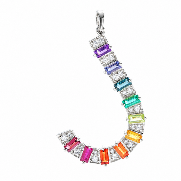 Rainbow Gemstone Pendant