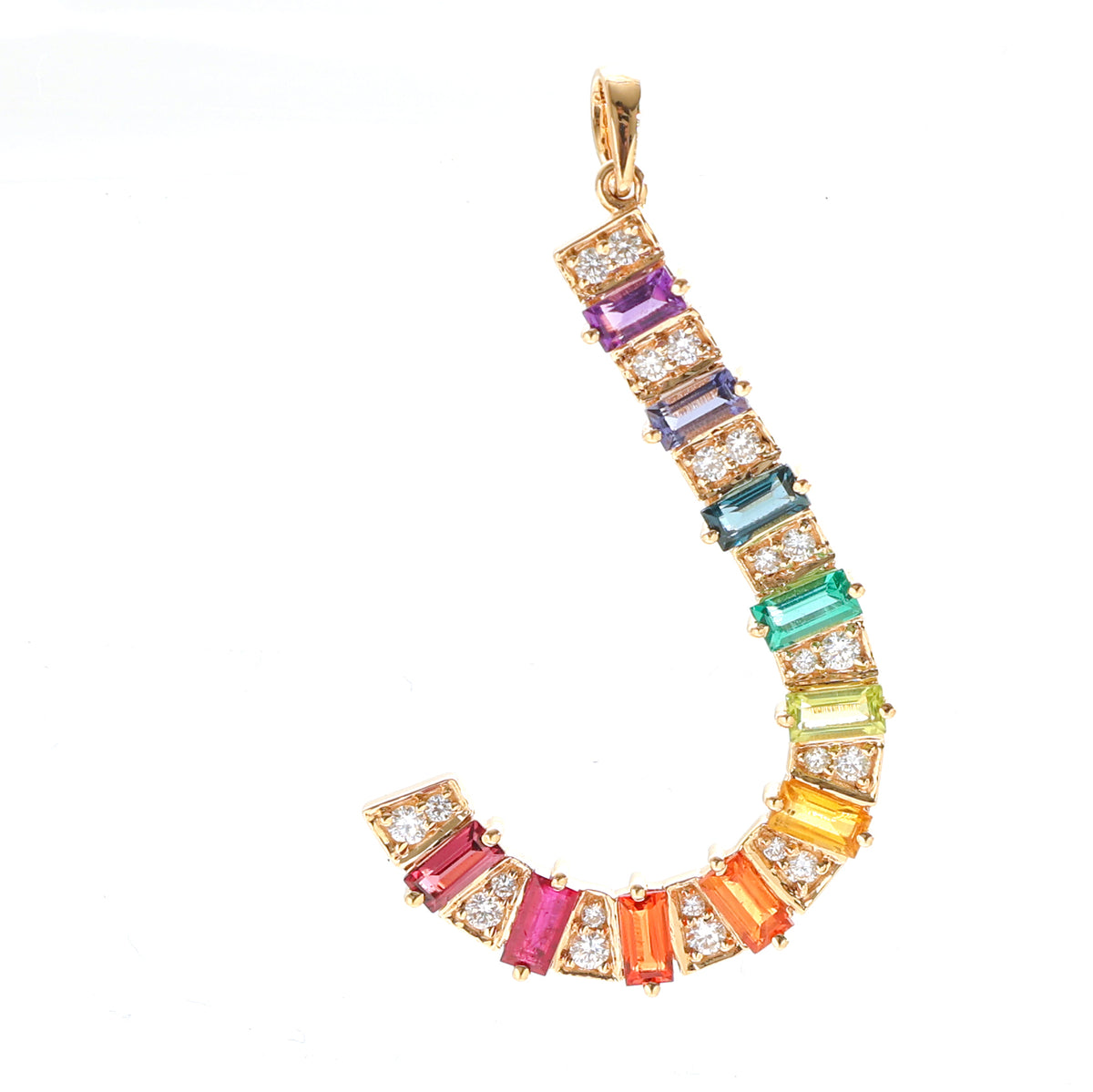 Rainbow Gemstone Pendant