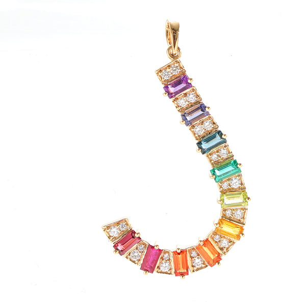 Rainbow Gemstone Pendant