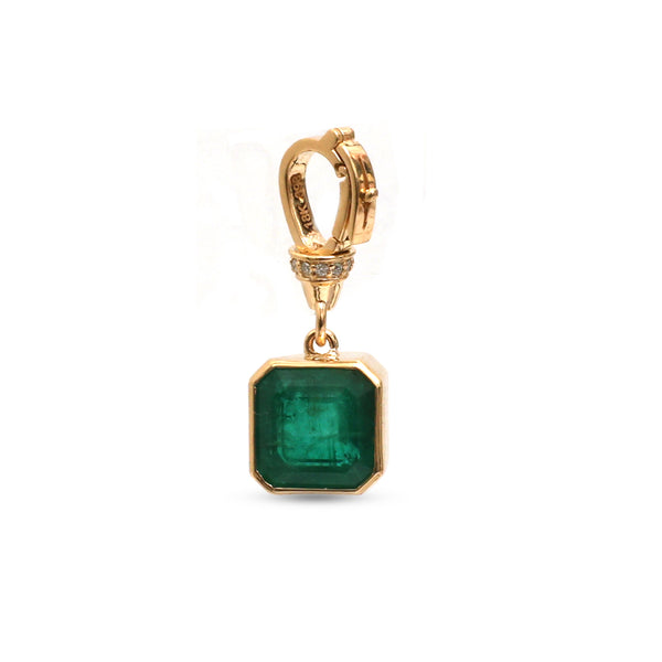 Emerald Diamond Pendant
