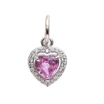 Pink Sapphire Diamond Pendant
