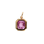 Pink Sapphire Diamond Pendant