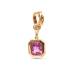 Pink Sapphire Diamond Pendant