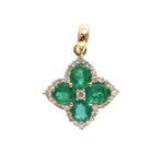 Emerald Diamond Pendant