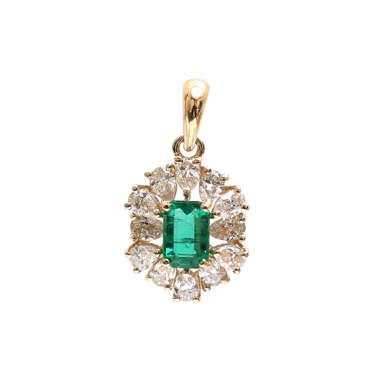 Diamond Emerald Pendant