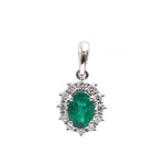 Emerald Diamond Pendant