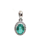 Emerald Diamond Pendant