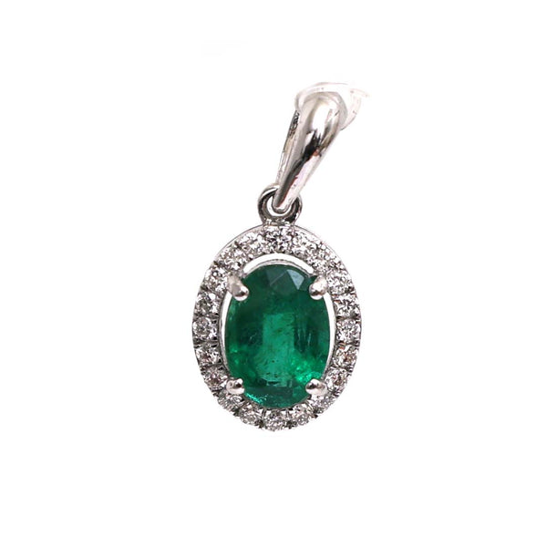 Emerald Diamond Pendant