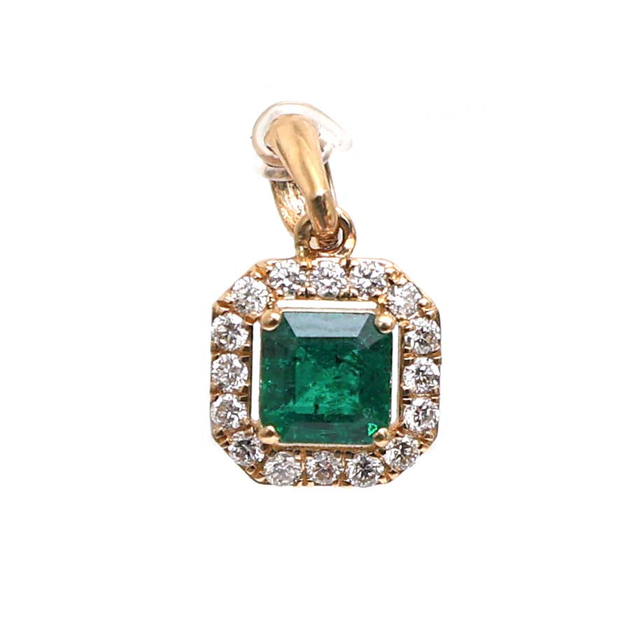 Emerald Diamond Pendant