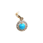 Turquoise Diamond Pendant
