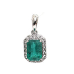 Emerald Diamond Pendant