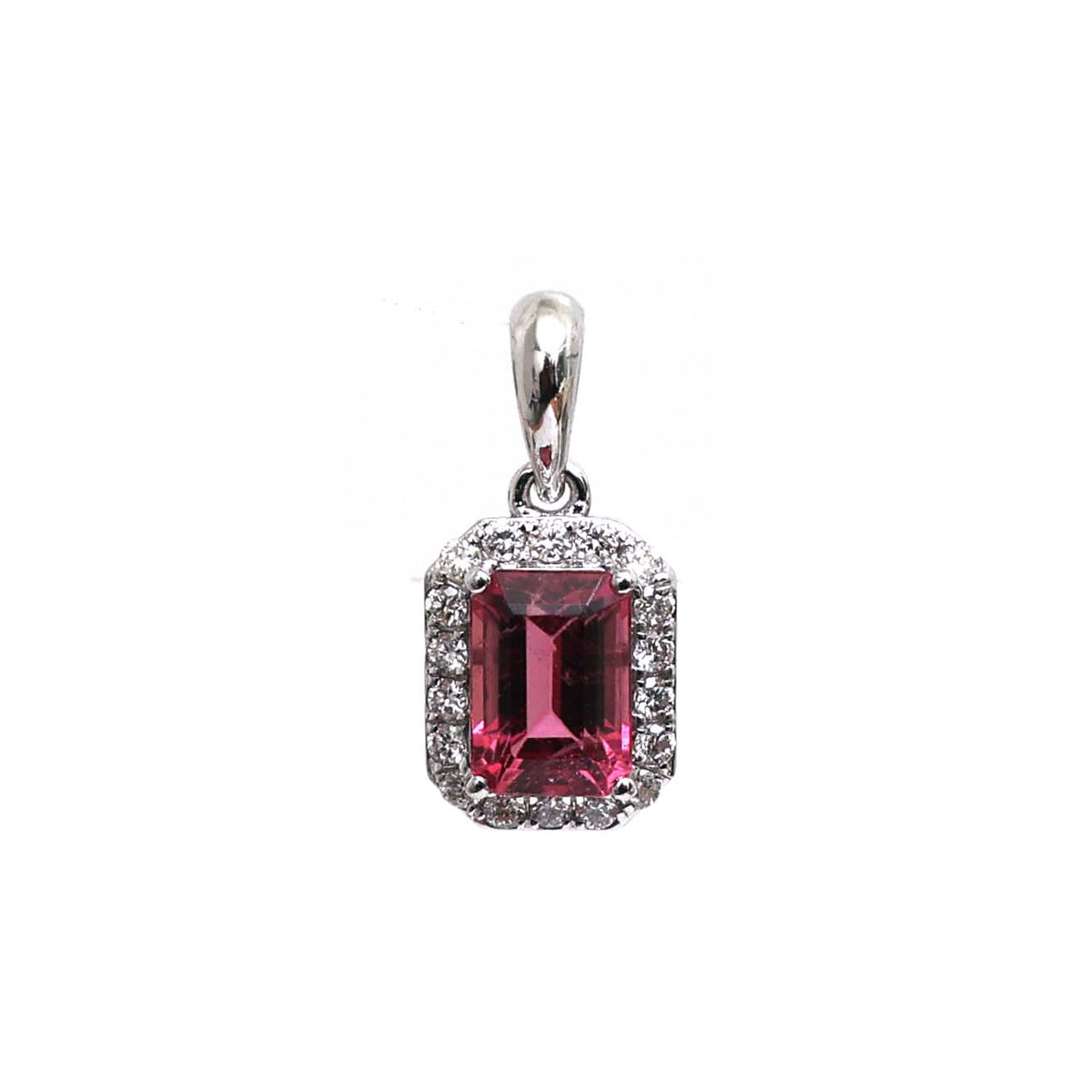 Tourmaline Mix Diamond Pendant