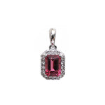 Tourmaline Mix Diamond Pendant