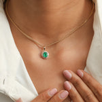 Emerald Diamond Pendant