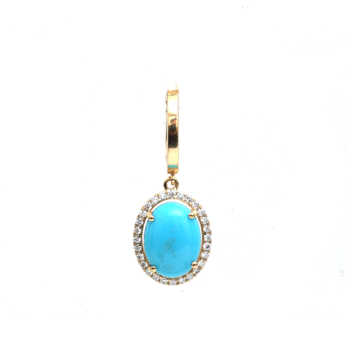 Turquoise Diamond Pendant