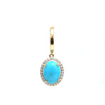 Turquoise Diamond Pendant