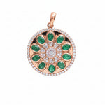 Emerald Diamond Pendant
