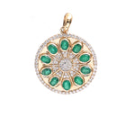 Emerald Diamond Pendant
