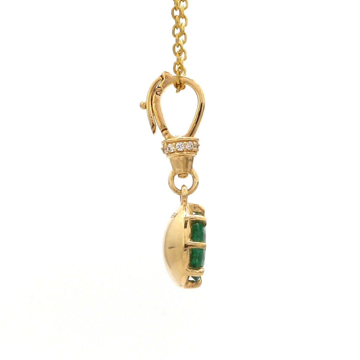 Diamond Emerald Pendant