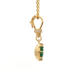 Diamond Emerald Pendant