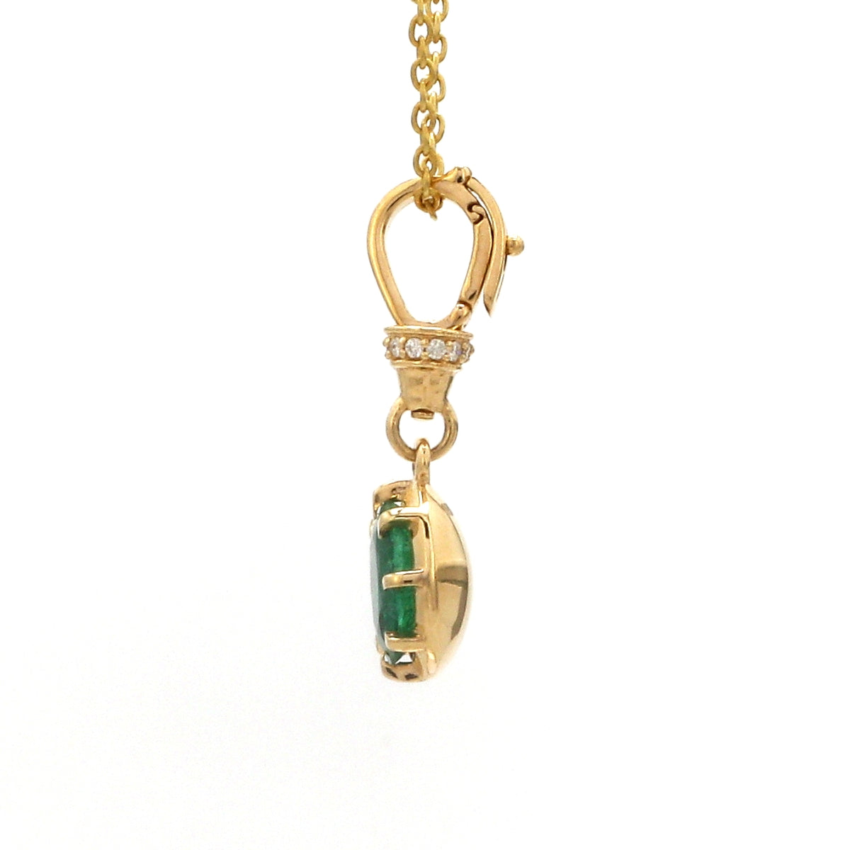 Diamond Emerald Pendant